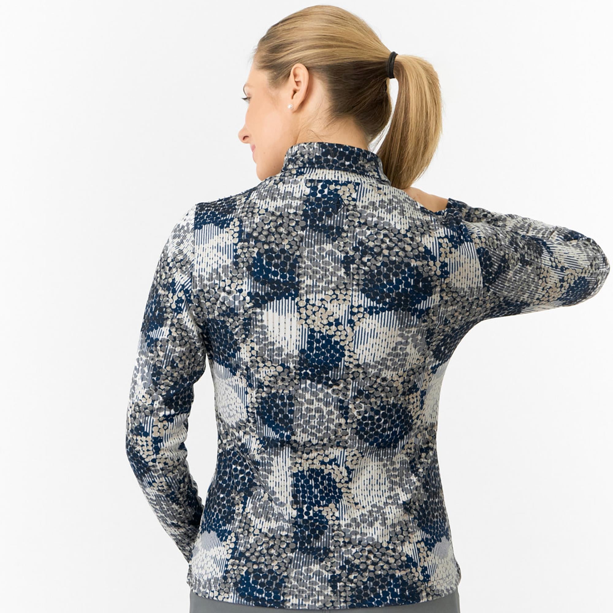 Pure Golf Amy Printed Ladies Roll Neck Base Layer Quiet Glade